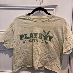 PLAYBOY Athletic Club Tee - Sage Green
